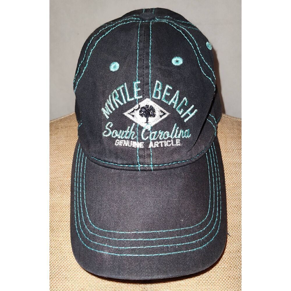 Myrtle Beach South Carolina Genuine Article Cap Hat by Prairie Mountain. Navy/ t
